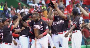 Los Leones del Escogido aseguran su pase al todos contra todos con contundente victoria sobre los Gigantes del Cibao