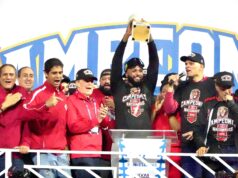 Junior Caminero, el Jugador Más Valioso de la serie final de LIDOM