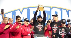 Junior Caminero, el Jugador Más Valioso de la serie final de LIDOM