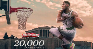 Giannis Antetokounmpo se une a la élite de la NBA al alcanzar los 20,000 puntos
